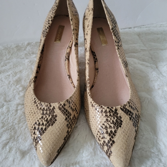 LOUISE ET CIE JORDYNA PUMPS HEELS ANIMAL PRINTS SHOES  SIZE 10 beige brown color - Picture 12 of 12